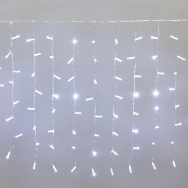 Гирлянда "Светодиодный Дождь"  2x0,8м, прозрачный провод, 230 В, диоды Белые, 160 LED | 235-105 | NEON-NIGHT