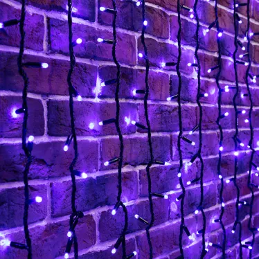 Гирлянда "Светодиодный Дождь" 2х6м, эффект водопада, черный провод, 230 В, диоды СИНИЕ, 1500 LED | 235-263 | NEON-NIGHT
