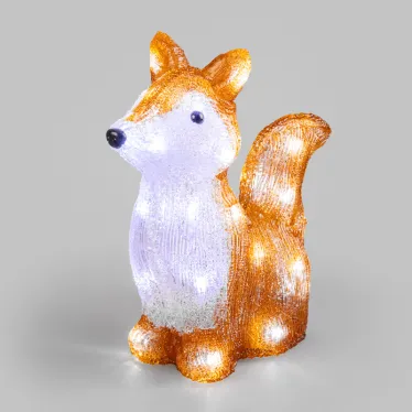Акриловая светодиодная фигура Лисенок 28х15х26 см, батарейки 2хAA (не входят в комплект), 30 светодиодов | 513-316 | NEON-NIGHT