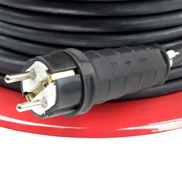 Удлинитель на катушке Гефест 2.0 4 гнезда 40м с заземлением и предохранителем КГ 3x2.5 16А/3.5кВт PROxima