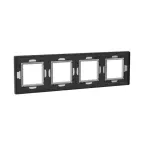 Рамка из алюминия, ''Avanti'', серая, 8 модулей