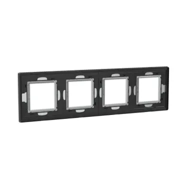 Рамка из алюминия, ''Avanti'', серая, 8 модулей