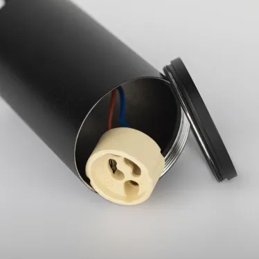 Трековый светильник однофазный TR45 - GU10 S BK подвесной 52*100 мм под лампу MR16 черный