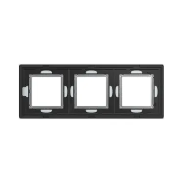 Рамка из натурального стекла, ''Avanti'', светло-серая, 6 модулей