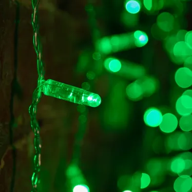 Гирлянда "Светодиодный Дождь" 2х1,5м, постоянное свечение, прозрачный провод, 230 В, диоды ЗЕЛЁНЫЕ, 192 LED | 235-304-6 | NEON-NIGHT