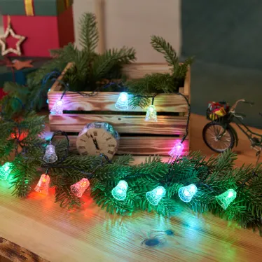 Гирлянда светодиодная Колокольчики 20 LED RGB 2,8 метра | 303-062 | NEON-NIGHT