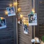 Деревянные прищепки Звездочки 16x4,5x1,3 cм, бирюзовые 6 шт, | 504-033 | NEON-NIGHT