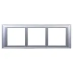 Avanti Рамка-суппорт для In-liner Front  серебристый металлик 6модулей