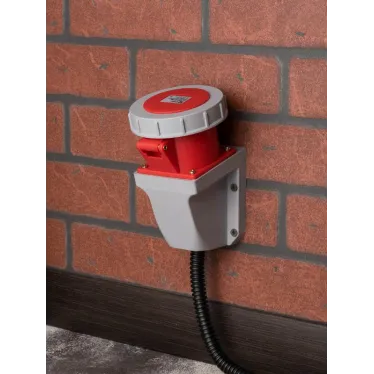 Розетка стационарная наружная 1252 3Р+РЕ+N 32А 380В IP67 PROxima