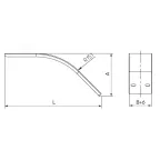 Крышка на угол вертикальный внешний 45 градусов 80х80, 1,5 мм, в комплекте с крепежными элементами необходимыми для монтажа | SKPM808K | DKC