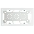 Коробка монтажная для накладного монтажа на 2 модуля, белый