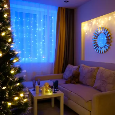 Гирлянда "Твинкл Лайт" 15 м, темно-зеленый ПВХ, 120 LED, цвет синий | 303-053 | NEON-NIGHT