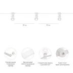 Гирлянда LED Galaxy Bulb String 10м, белый КАУЧУК, 30 ламп*6 LED ТЕПЛЫЙ БЕЛЫЙ, влагостойкая IP65 | 331-306 | NEON-NIGHT