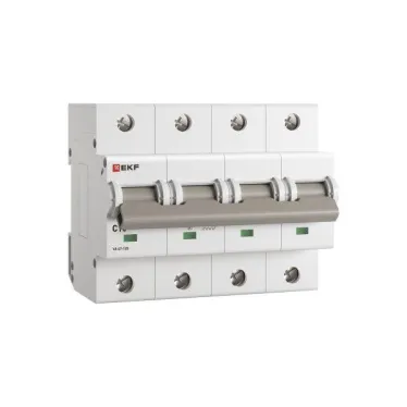 Автоматический выключатель ВА 47-125 4P 10А (C) 15кА PROXIMA  | mcb47125-4-10C | EKF