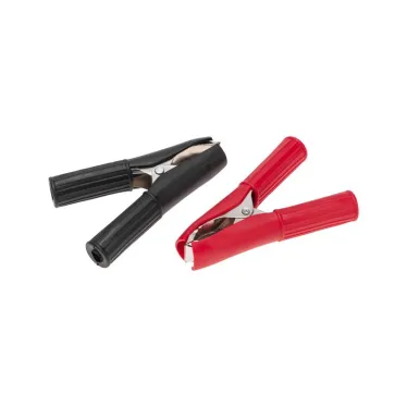 Зажим крокодил в изоляторе, длина 75 мм, ток 30A, 2 шт., пакет БОПП,