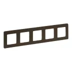 Рамка 5 постов INSPIRIA бронза