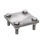 Зажим полоса 40 - полоса 40 (3 пластины 70x70мм) Ni EKF PROxima |  lp-g3105-ni |  EKF