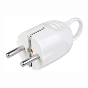 Евровилка угловая с ушком белая 16А