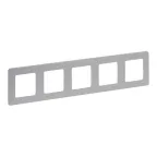 Рамка 5 постов INSPIRIA алюминий