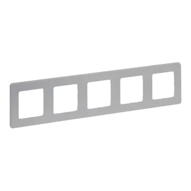 Рамка 5 постов INSPIRIA алюминий