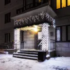 Светодиодная гирлянда ARD-EDGE-PRO-5600x900-BLACK-240LED-MILK-FLASH White (230V, 15W) (Ardecoled, IP65) | 034135 | Arlight