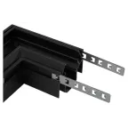 Коннектор TRM-PC20-CC-B угловой для магнитного трекового шинопровода NOVA для натяжных потолков TRM-PC20 черный