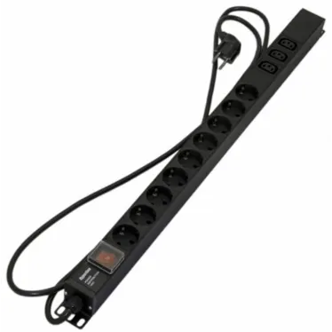 Блок розеток 9 розеток Schuko+3хIEC320 C1316А250В с выкл