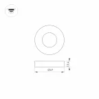 Накладка ART-DECK-CAP-ROLL-R50 (SL, STEEL) (Arlight, Металл) | 024930 | Arlight