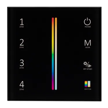 Панель Sens SMART-P55-MULTI Black (3V, 4 зоны, 2.4G) | 028310 | Arlight