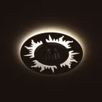 Светильник точечный встраиваемый DK LD30 BK декор cо светодиодной подсветкой MR16, 220V, max 11W, черный | Б0036498 | ЭРА