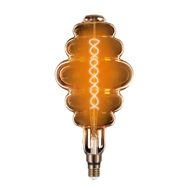 Лампа светодиодная LED Vintage Filament Flexible BD200 8W E27 200*410mm Gray 2700K 1/6 | 159802008 | Gauss