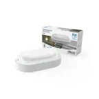 Светильник светодиодный пылевлагозащищенный для ЖКХ Elementary овал 8W 700lm 6500K 160-260V IP65 160*90*46мм белый LED 1/40 | 161411308 | Gauss