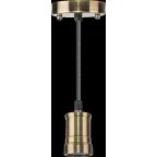 Светильник с проводом 1.5м Е27 декор черненая бронза