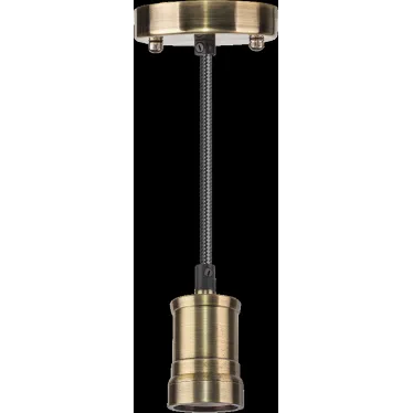 Светильник с проводом 1.5м Е27 декор черненая бронза