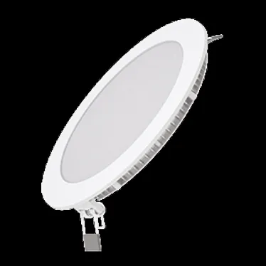 Светильник светодиодный ДВО 15 Вт 1100 лм 4000К AC 220В IP20 круг D170х22мм монт d155мм Алюминий тонкий Slim Gauss