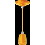 Светильник с проводом 1м.Е27 декор желтый