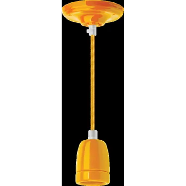 Светильник с проводом 1м.Е27 декор желтый