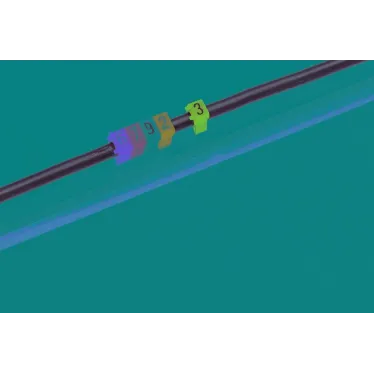 CAB3 Кольцо маркировочное 0.15-0.5мм (7) белое/фиолетовое (1000шт)