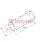 Гильза ГМЛ 25-8 (25 кв мм - 8 мм) ГОСТ 23469.3-79 5шт, REXANT