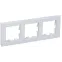 BRITE Рамка 3 поста РУ-3-2-БрБ стекло белый