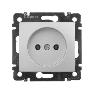 VALENA Розетка в рамку 16А алюминий