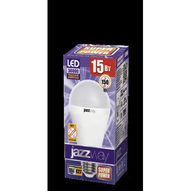 Лампа светодиодная LED 15Вт E27 холодный белый матовая груша