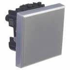 Avanti Выключатель одноклавишный, модульный Закаленная сталь 2 модуля