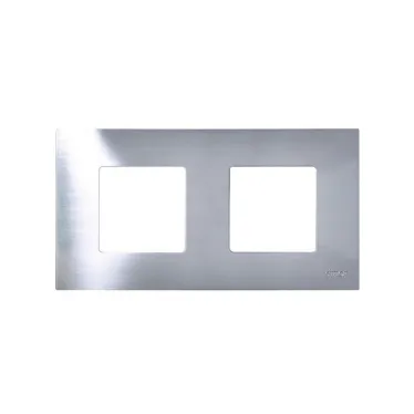 Рамка-декор на 2 поста для 2700620-03., S27Pl, нержавеющая сталь