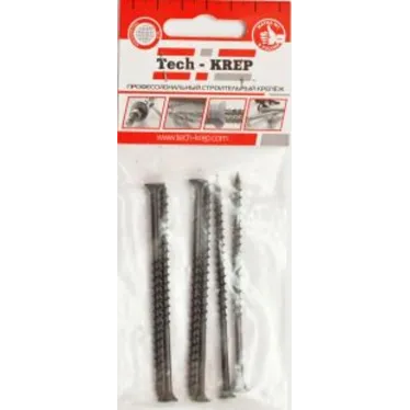 Саморез гипсокартон/дерево 4,2х90 черный (6шт) - пакет