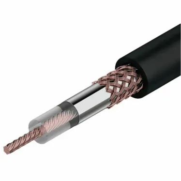 Кабель коаксиальный RG-58 A/U 50 Ом Cu/Al/Cu 64% бухта 100м черный, REXANT