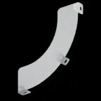 Перегородка SEP для угла CS90 H100, в комплекте с крепежными элементами и необходимыми для монтажа, ZL