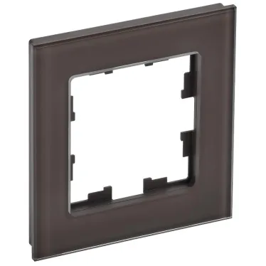 BRITE Рамка 1 пост РУ-1-2-БрТБ стекло бронза