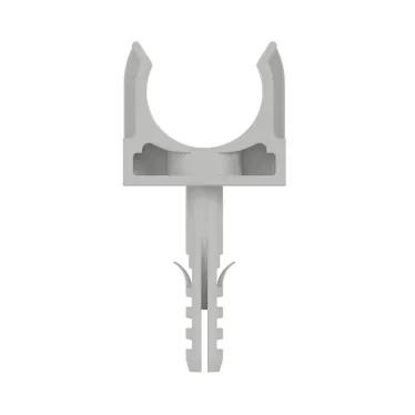 Держатель для труб 20 мм в комплекте с защелкой и дюбелем