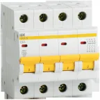 Выключатель автоматический четырехполюсный 4А В ВА47-29 4.5кА